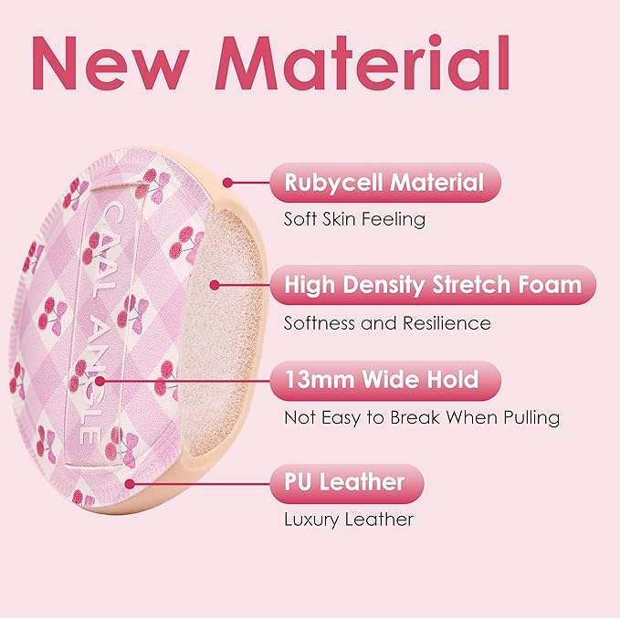 5Pcs Cherry Pink Makeup Sponge For Foundation Concealer And Powder, latex free Blender Sponge For Natural And Easy Makeup Soft Long-lasting And Beginner-friendly, Medium