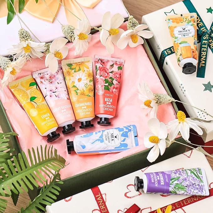 154 Pack Hand Cream Gifts Set for Women, Bulk Hand Lotion for Birthday Gifts for Women, Bridesmaid Gifts, Thank You Gifts, Party Favors, Mini Moisturizing Hand Lotion Travel Size for Dry Cracked Hands