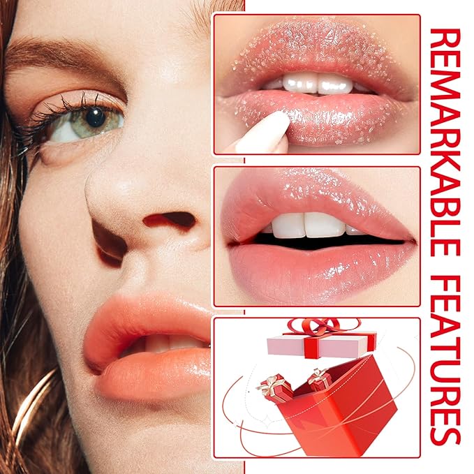 2PCS Avocado Conditioning Lip Scrub Kit,Moisturizing Lip Sleeping Mask Long Lasting Hydrating Lip Scrubber Exfoliator Lip Care Products for Men & Women