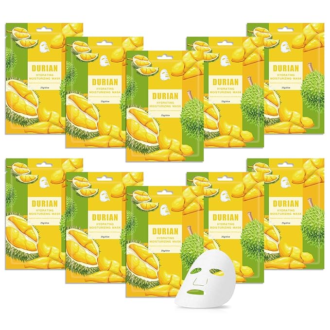 10 Pack Variety Facial Sheet Masks Skin Care Set, Hydrating Bulk Sheet Face Masks Skincare Gifts Set for Women Men, Long Lasting Moisturizing Face Mask Skincare for All Skin Type（A5)