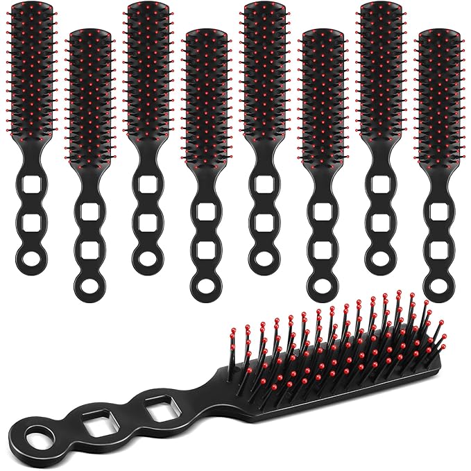 60 Pcs Bulk Hair Brushes for Homeless Disposable Hair Brushes Anti Static Bristles Brush for Shelter Hotel Nursing Home Charity Church 7.5 x 1.4 Inch