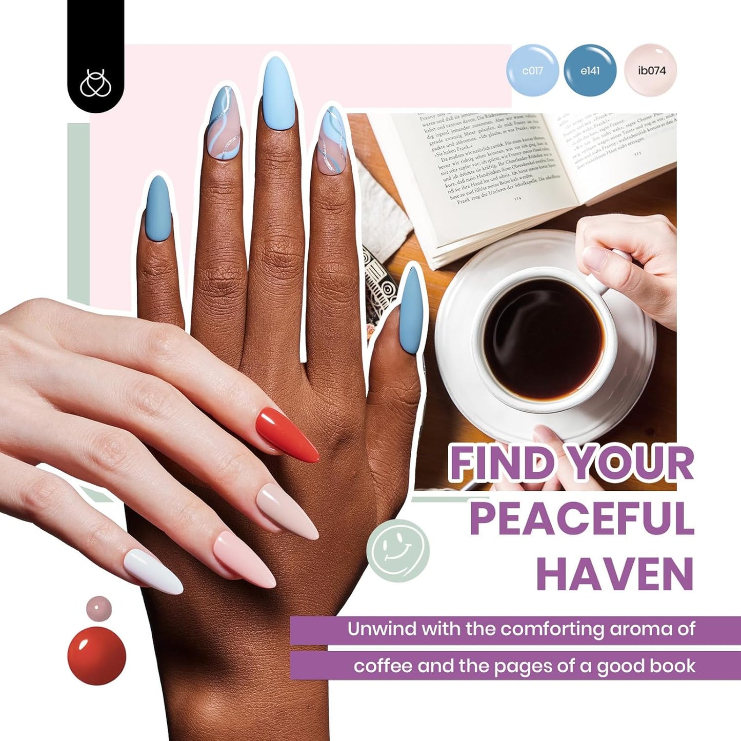 Beetles 85 Pcs Gel Nail Polish Kit with U V Light 55 Colors Gel Nail Kit for Beginners with Everything at Home Manicure Winter Nail Art Jelly Nails Emotional Spectrum Collection