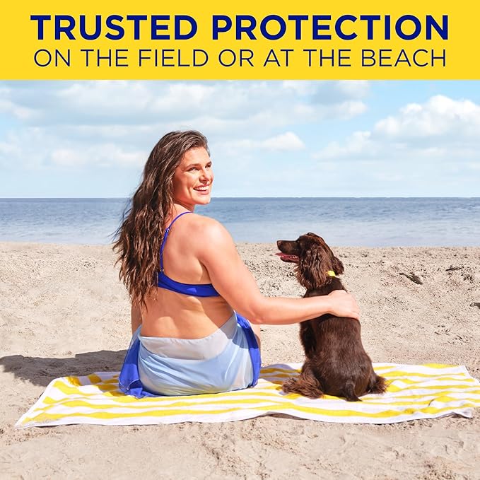 Coppertone Sport Sunscreen Spray SPF 50, Sweat, Heat and Water Resistant Sunblock, Lightweight, Oxybenzone Free, Spray Sunscreen Bulk Pack, 5.5 Oz Bottle, Pack of 3 (Packaging May Vary)