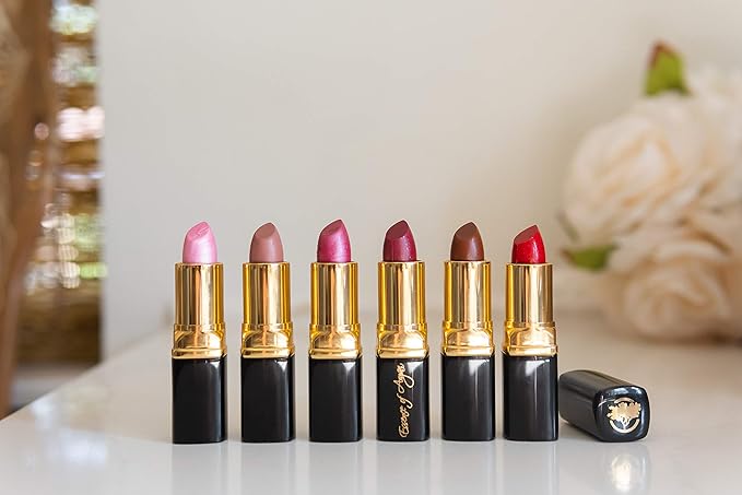 𝗘𝘀𝘀𝗲𝗻𝗰𝗲 𝗼𝗳 𝗔𝗿𝗴𝗮𝗻 Moisturizing Long Lasting Brown Lipstick with 100% Organic Argan Oil, Shea Butter & Aloe Vera - Chocolate Kiss