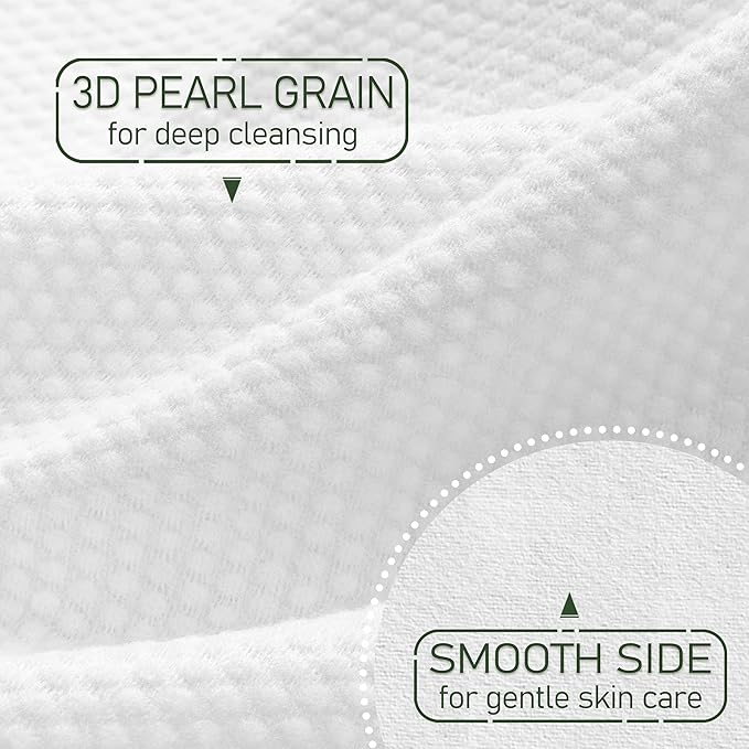 Bamboo Viscose Disposable Face Towel Biodegradable Large Dry Face Wipes 240 Count Extra Thick Soft Clean Facial Towels for Sensitive Skin, Makeup Removing, Facial Cleansing