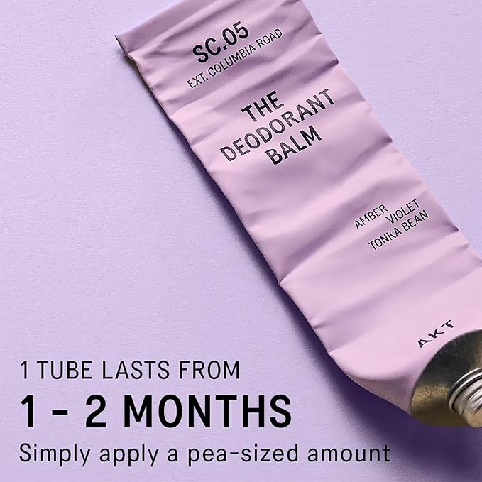 AKT Deodorant Balm 1.7 Fl Oz, Natural Deodorant for Men and Women, Award-Winning, Multi-use, Cream Deo Without Aluminum, Sc.05 Columbia Road, Plastic Free, All Genders