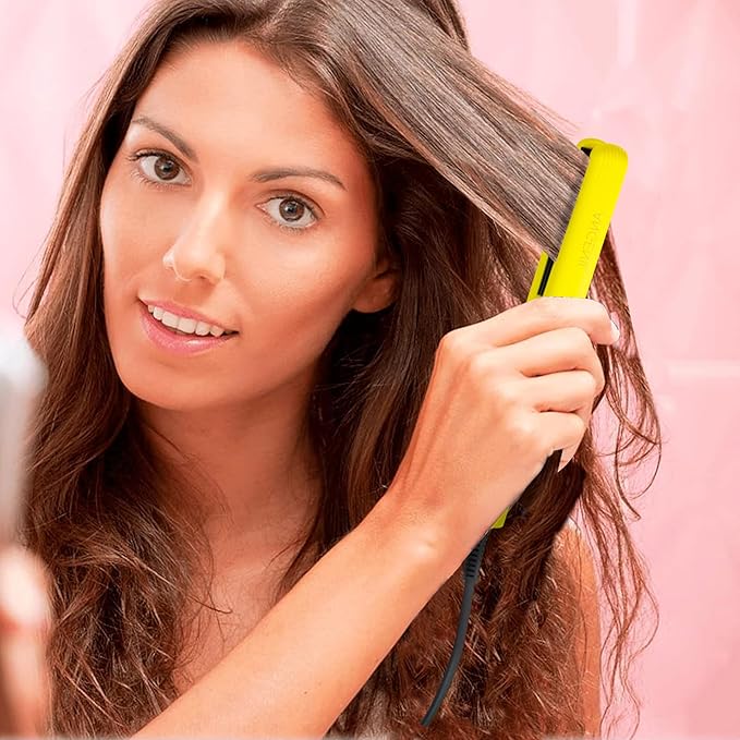 ANGENIL Pro Ceramic Tourmaline Mini Flat Iron for Short Hair, Portable Small Flat Iron with Anti-Scald Silicone, 0.7 inch Travel Size Hair Straightener, 20S Fast Heating, 3 Temp (280℉- 320℉ -380℉)