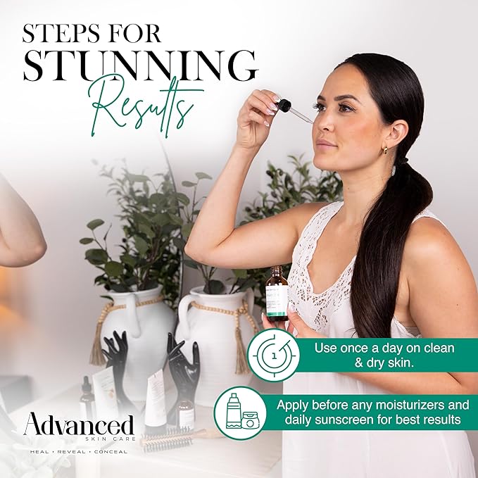 Advanced Skin Care | Vitamin C Face Serum with Vitamin E and Ferulic Acid | Hydrating and Skin Brightening Formula | Rejuvenating & UV Protection | All Skin Type 1oz Vitamin C Serum for Face