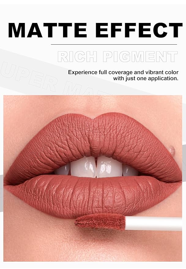 12 Colors Book Style Velvet Matte Liquid Lipstick Christmas Gift Set Long-Lasting Non-Stick Cup Not Fade Shimmer Nude Lip Gloss Thanks For the Love Lip Set (Set C)