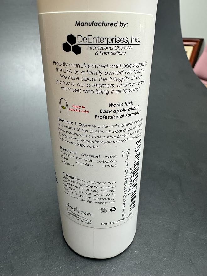 DeEnti Cuticles Maintenance Pack, Bundle Includes Citrus Scented Cuticle Remover, Cuticle Oil for Nails, and Metal Pusher Tool, Salon Grade Nail Care, Home Manicure and Pedicure Kit