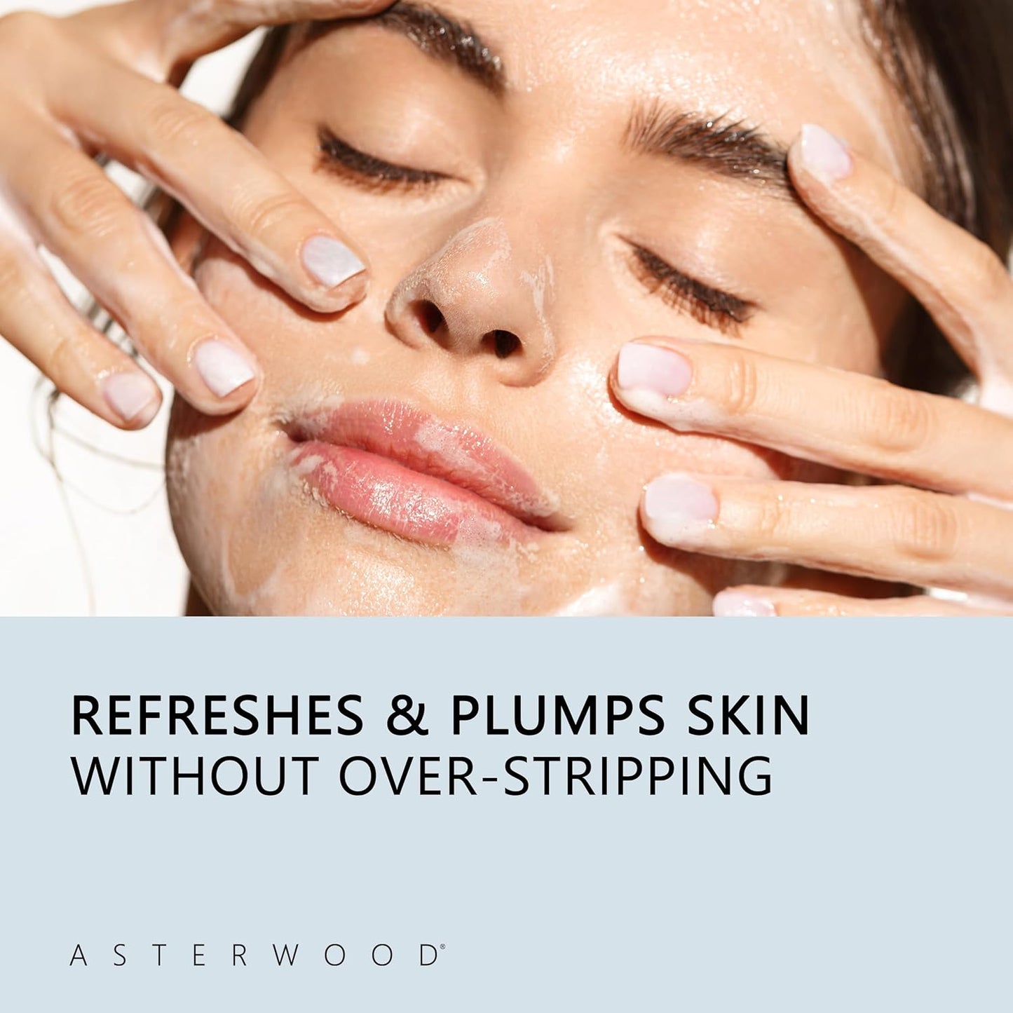 Asterwood Hyaluronic Acid Cleansing Face Soap - Collagen Boosting, Hydrating, Plumping, Soothing - Fragrance-Free - Suitable for Sensitive Skin - 3.5 Oz