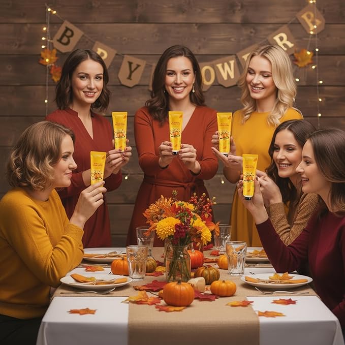 48 Sets a Little Pumpkin Is on The Way Hand Cream Gifts Bulk Baby Shower Hand Cream Travel Size Lotion Bulk Fall Thanksgiving Party Supplies Favors Birthday Wedding for Guest