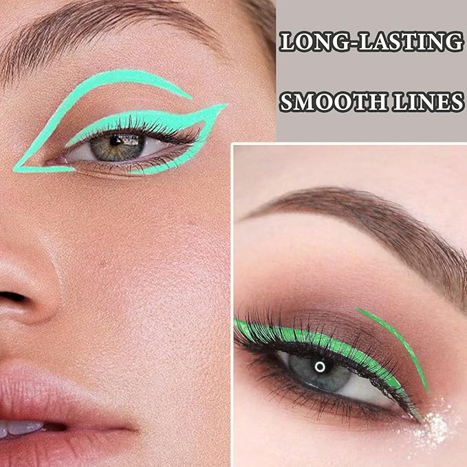 12 PCS Eyeliner Pencils,Professional Long Lasting Waterproof Makeup Pencils,Highly Pigmented Inner Corner Eye Highlighter Eyeliner Pencil Eye Liner Pen Sets for Women