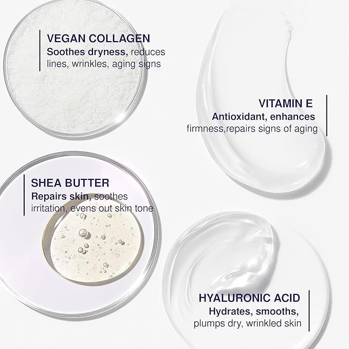 Collagen Moisturizer For Face - Dermatologist Tested, Ultra Hydrating, Anti-Aging Face Cream, Firming, Fine Lines & Wrinkles Treatment - Clean Beauty Korean Skin Care for All Skin Types