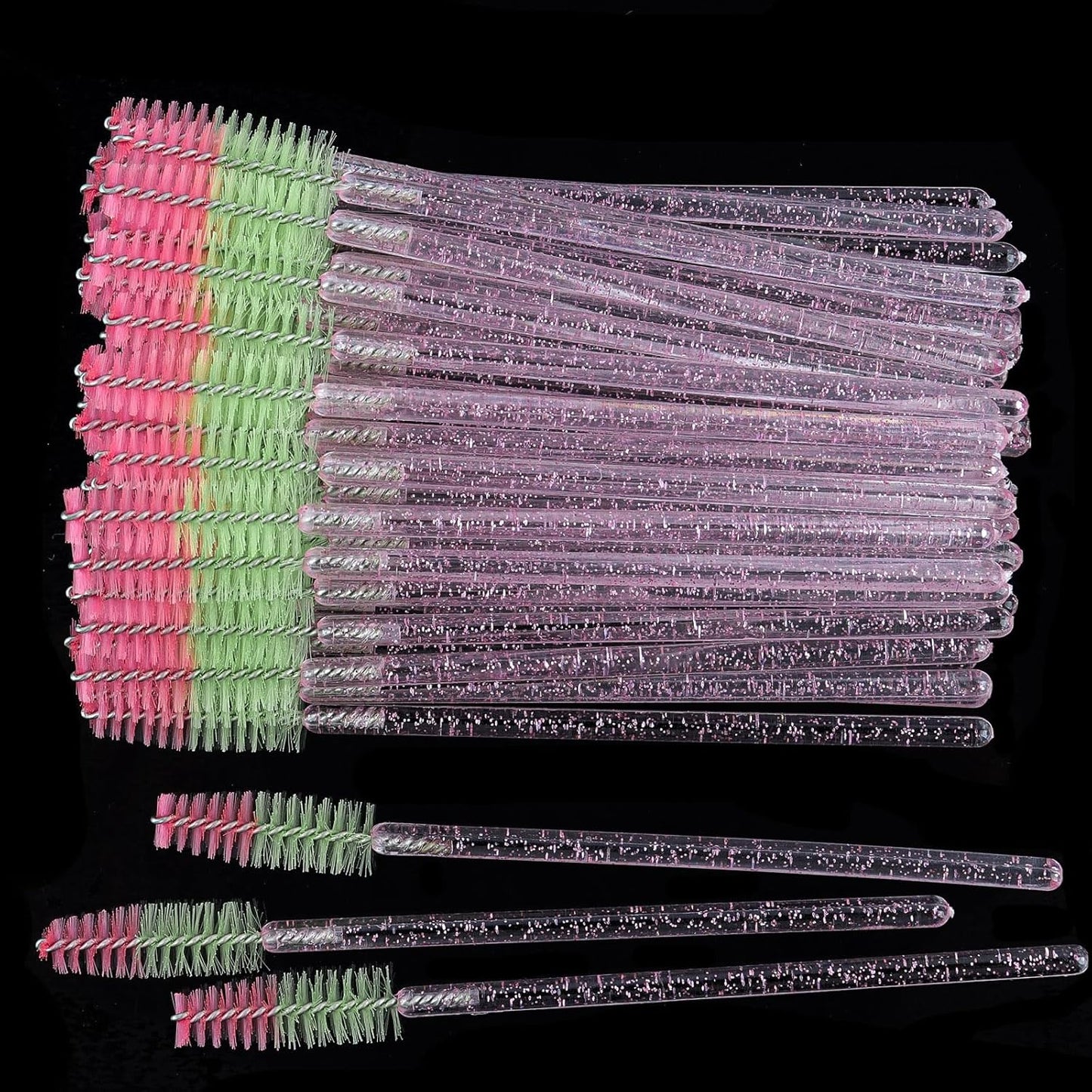 300PCS Disposable Mascara Wands Spoolie Brush Crystal Eyebrow Brushes Eyelash Extension Applicator Makeup Kits
