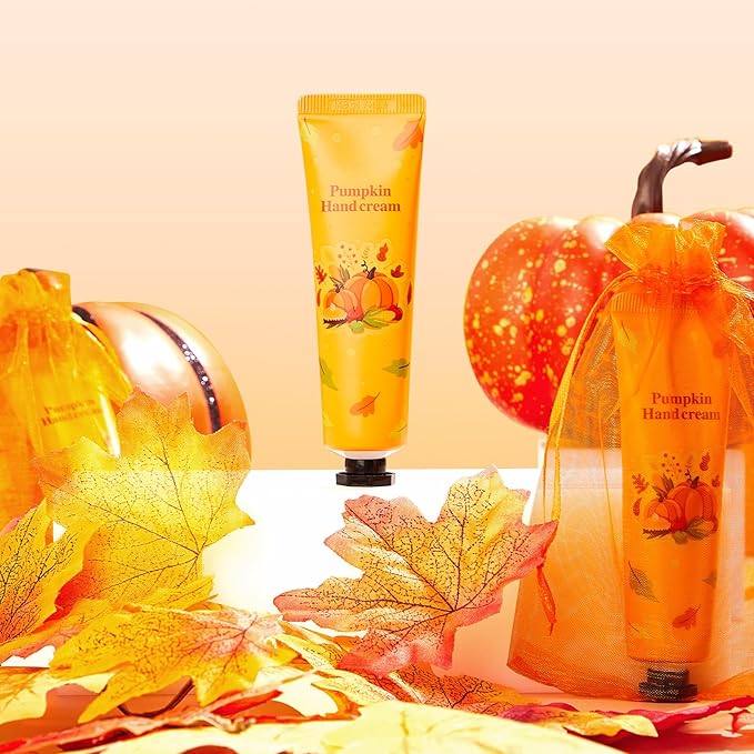 48 Sets a Little Pumpkin Is on The Way Hand Cream Gifts Bulk Baby Shower Hand Cream Travel Size Lotion Bulk Fall Thanksgiving Party Supplies Favors Birthday Wedding for Guest