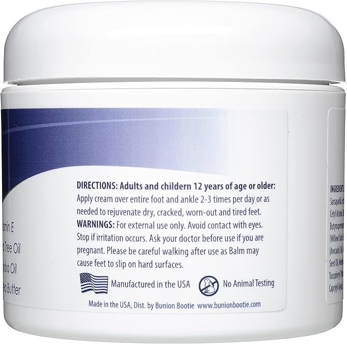 Bunion Balm 2 Step Soothing Bunion Kit. Natural Daytime Hallux Valgus Comfort Cream & Nighttime Moisturizing & Healing Lotion for Aching Bunions & Dry Cracked Skin