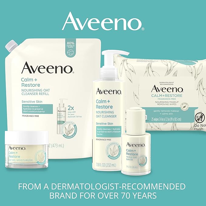 Aveeno Calm and Restore Nourishing Oat Cleanser - 7.8 fl oz