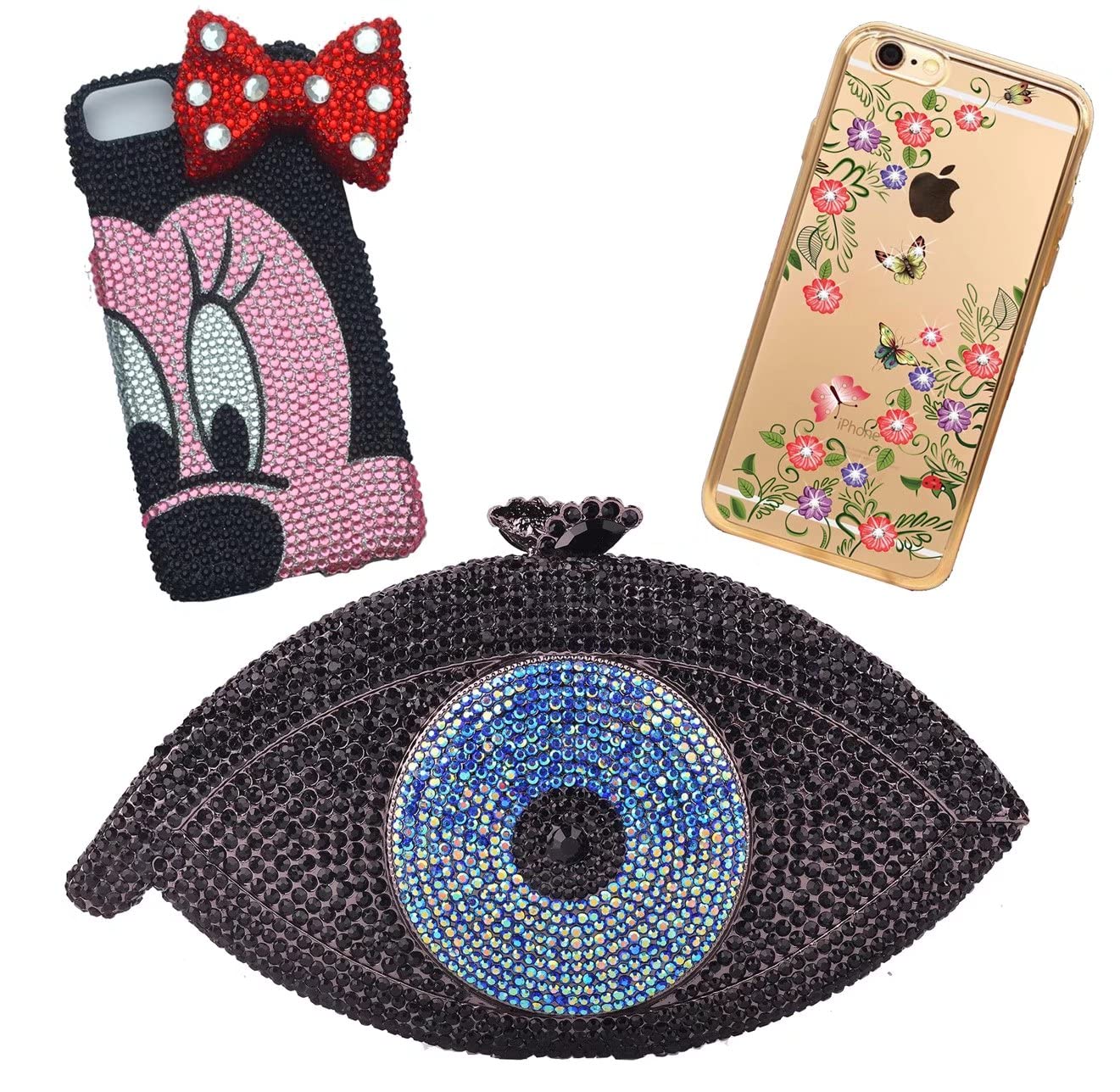 1500 Pieces SS16 4mm Flatback Rhinestones Clear Glass Round Gems Crystals for Nail Art DIY Crafts Clothes Shoes Bags （Dark Purple）