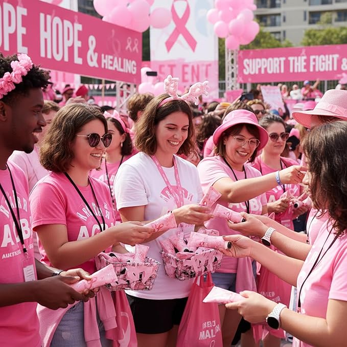 48 Sets Breast Cancer Awareness Pink Ribbon Hand Cream Gifts Bulk Baby Shower Hand Cream Travel Size Lotion Bulk Fall Thanksgiving Party Supplies Favors Birthday Wedding for Guest