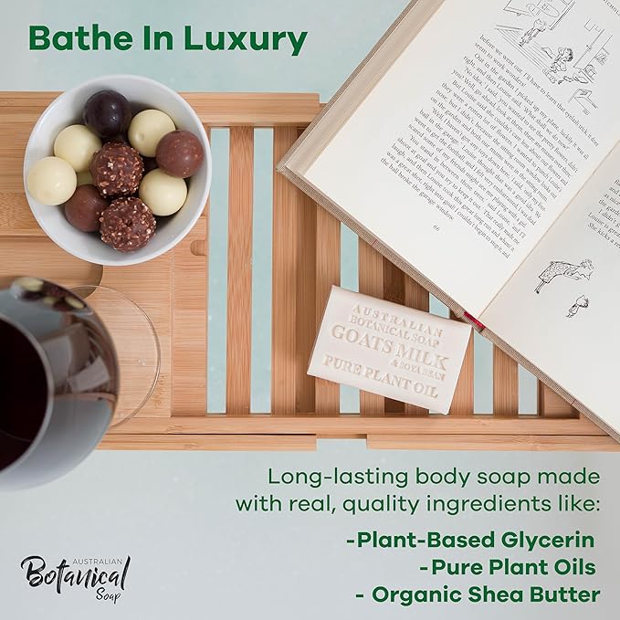 Australian Botanical Soap, 6.6 OZ, Triple Milled Bars with Pure Plant Oil, Natural Soap Base, Enriched with Organic Shea Butter, for Men, Women, All Skin Types, Variety Pack of 8, Packaging May Vary