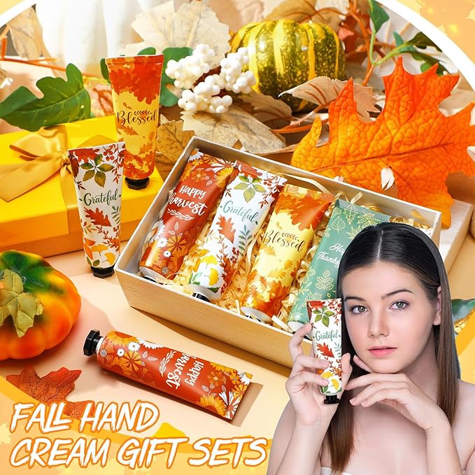 60 Pcs Fall Hand Lotion Bulk Gifts for Women Maple Leaves Hand Cream Gift Natural Botanical Fragrance Lotion for Chapped Hands 30ml Mini Travel Working Autumn Thanksgiving Party Supplies
