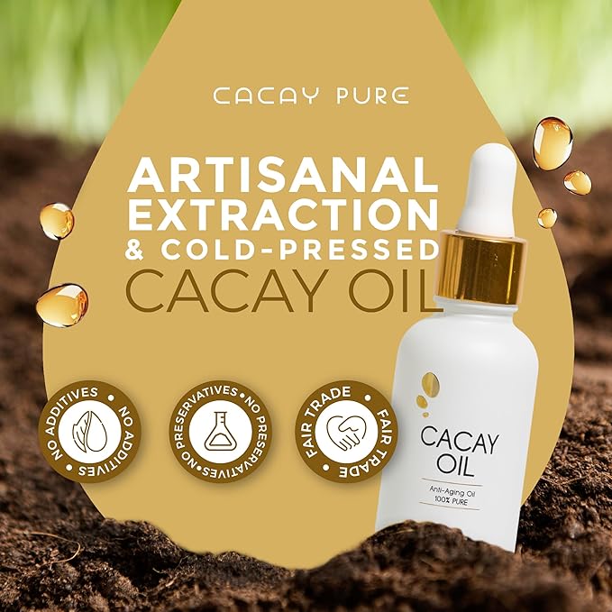 Cacay Face Oil – Natural Retinol Alternative with Vitamin E & A – 100% Organic, Cold-Pressed – Anti-Aging, Hydrating & Anti-Wrinkle Skincare – 1 Fl Oz (30ml)
