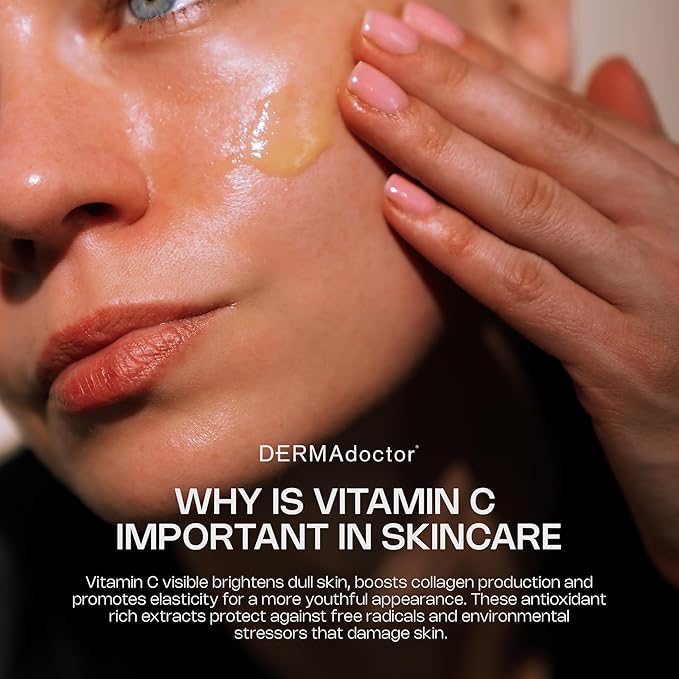 DERMAdoctor Retinol Cream for Face - Stable Vitamin C & E, Ferulic Acid Anti Aging Face Cream 1% Retinol Vitamin C Facial Moisturizer Night-Cream for Dullness, Discoloration, Fine Lines, & Wrinkles