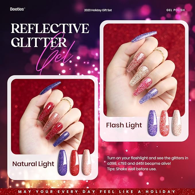 Beetles Halloween Gel Polish Set 39Pcs Red Burgundy Blue Green Nude Pink Purple Gel Nail Polish with Base Matte Glossy Top Coat for Manicure Lovers DIY at Home Gift for Women Enchanted Jewelry