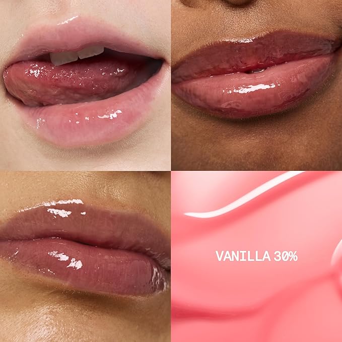 3D Voluming Gloss 30% (Sheer) | Vanilla 30% l High Shine, Non-Sticky Lip Gloss for Makeup | Long-Lasting, Moisturizing Gel Formula | 30%, 70% Pigment Options | 5.3g