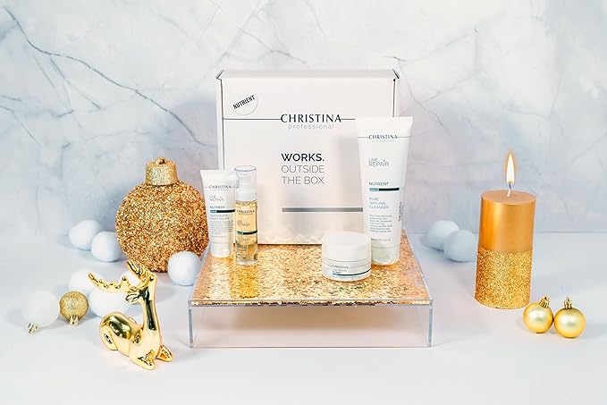 '-CHRISTINA- Christmas Gift Box #5 Line Repair Nutrient | Cleanser Serum Day Cream SPF15 Aqua Mist