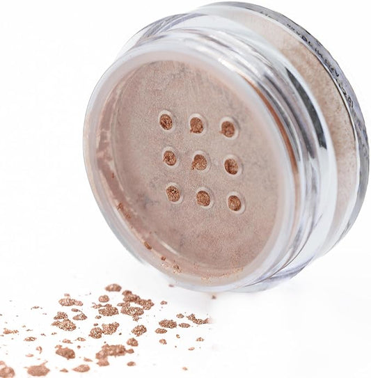 Champagne Light Gold Metallic Bronze Nude Beige Single Loose Powder Eyeshadow; Vegan, Talc & Paraben Free, No Animal Testing & Cruelty Free