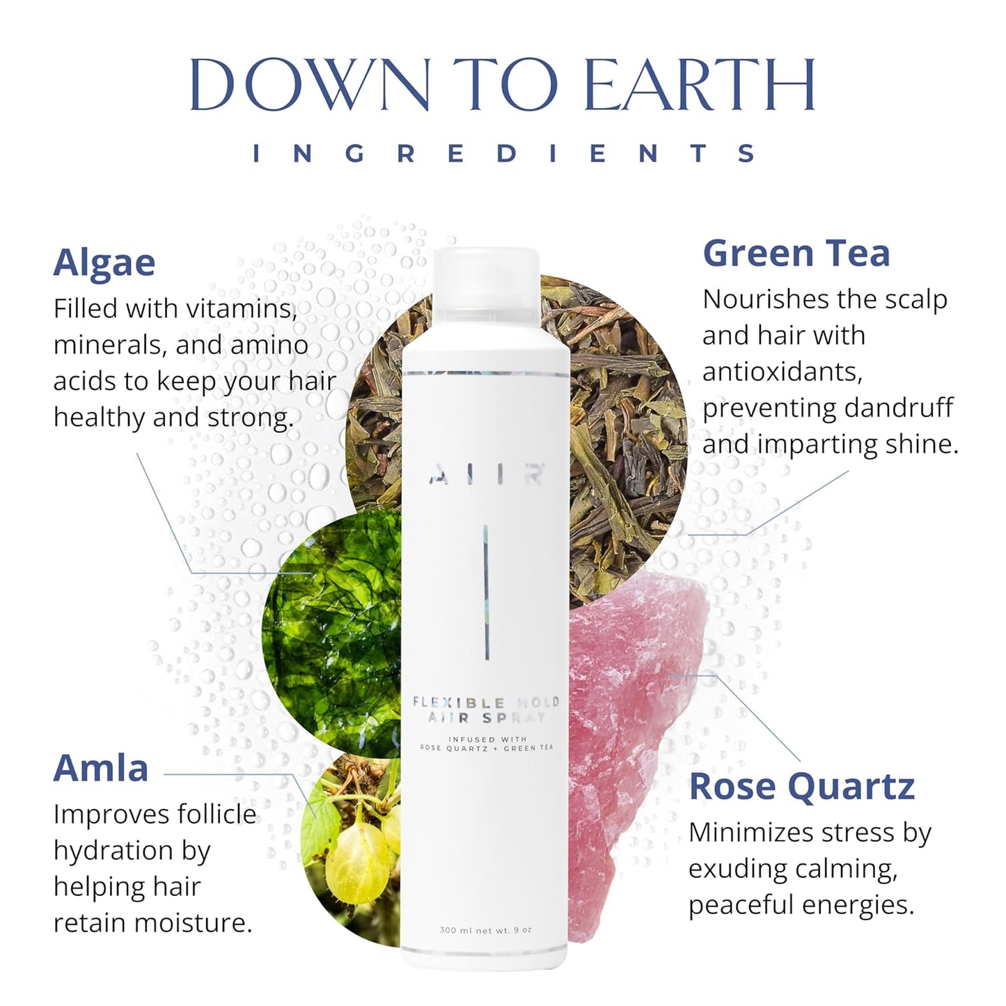 AIIR Flexible Hold Hairspray - Finishing Spray with Light Hold, Soft & Touchable Finish, Enhance Style & Shine, Fight Frizz with Humidity Resistance, Lightweight Hairspray for Fine Thin Hair, 9 oz