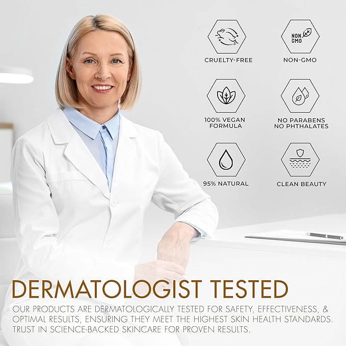 24K Gold & Retinol Firming Serum - Moisturizing, & Protecting - Reduces Dark Spots & Wrinkles - Dermatologist Tested, Korean Skin Care - 1.69 FL.OZ.