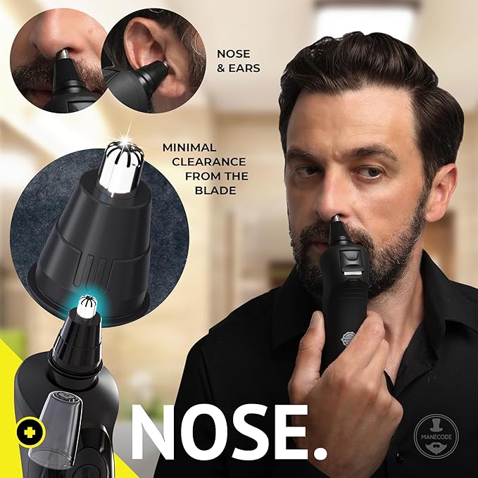 7-in-1 Electric Razor for Men with USB Charging Station - Shaver with Floating 8 Contouring Technology and IQ Cleaning Sensor