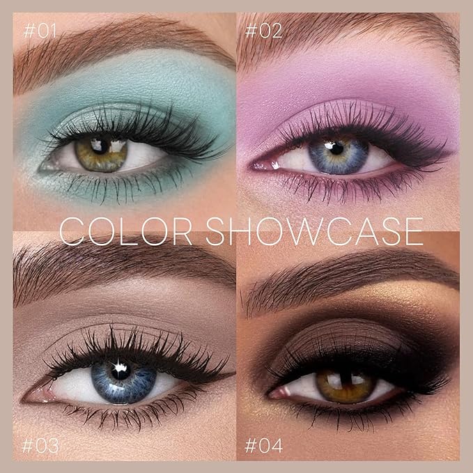 Dark Brown Single Matte Nude Eyeshadow, Velvet Neutral Eye Shadow for Older Women Pressed Powder Primer Base Makeup, High Pigmented LongLasting Eye Shadow Palette Makeup, sombras para ojos 04