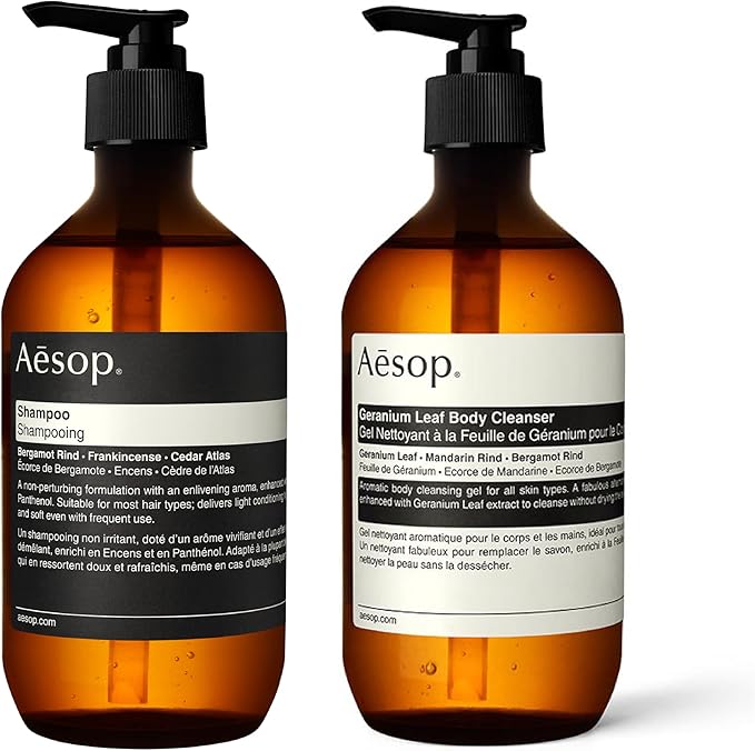 Aesop Geranium Leaf Body Cleanser and Shampoo | Paraben, Cruelty-free & Vegan | 16.9 oz