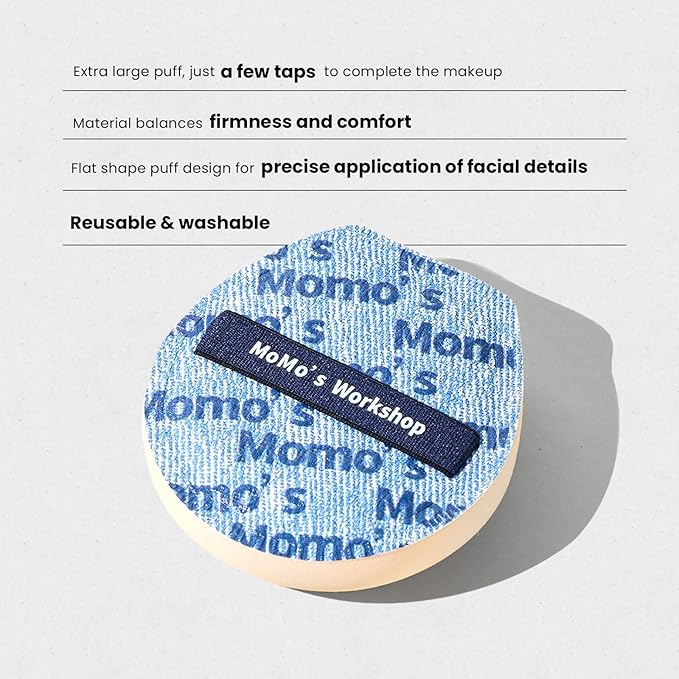 Blue Denim Makeup Sponges,Super Soft Blenders for Liquid Foundation, Dual Design (Egg + Flat Edge), Natural Skin-Like Finish, Makeup Puffs for Blending,Travel Friendly,2pcs for Halloween Themed