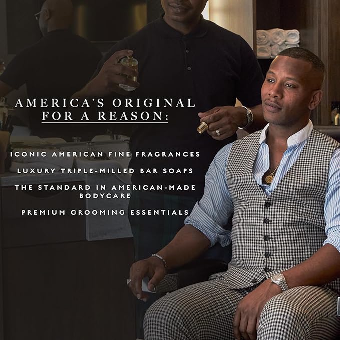 Caswell-Massey RÒS Natural Bar Soap for Men, Moisturizing Body Soap Bar for All Skin Types, Made with Essential Oils & Plant-Based Formula for Soft Skin, Made in USA, 5.8 oz