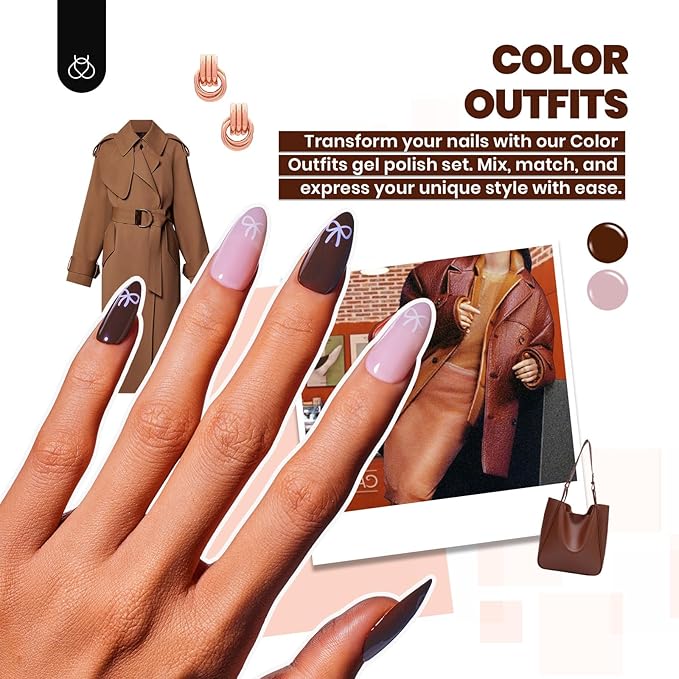 Beetles Gel Nail Polish Kit with U V Light 68PCS Glitter Red Classic Blue Polish kit 35 Colors for Beginners with Everything Gel Manicure Tools, At Home Gifts for Women