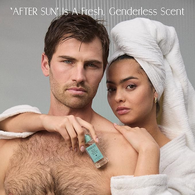 "AFTER SUN" Eau de Toilette by Vacation Sunscreen, Blends Notes of Classic Aloe Vera Gels, Fresh Tropical Perfume for Women & Men, Scent of Summer Nights, Travel Size, 1 Fl. Oz.