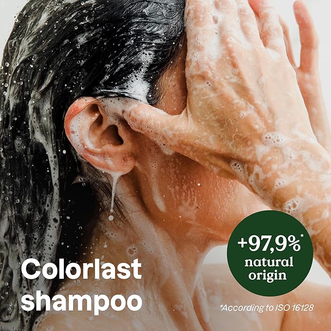 ATTITUDE Colorlast Shampoo, Patchouli and Black Pepper, EWG Verified with Essential Oils, Vegan & Plant-Based, Aluminum Bottle, For Color Treated Hair, 16 Fl Oz