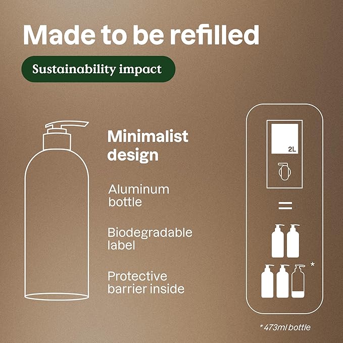 ATTITUDE Colorlast Shampoo, Patchouli and Black Pepper, EWG Verified with Essential Oils, Vegan & Plant-Based, Aluminum Bottle, For Color Treated Hair, 16 Fl Oz