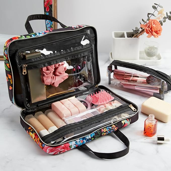 Conair Travel Toiletry Bag - Makeup Bag - Cosmetic Bag -Travel Makeup Bag