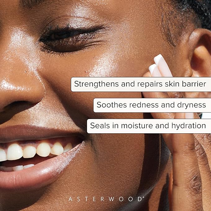 Asterwood Triple Ceramide Barrier Repair Serum - Hydrating, Calming, & Barrier-Restoring Skin Facial Serum - with Ceramide Complex, Squalane, Hyaluronic Acid - Fragrance-Free, Cruelty-Free - 1 Fl Oz