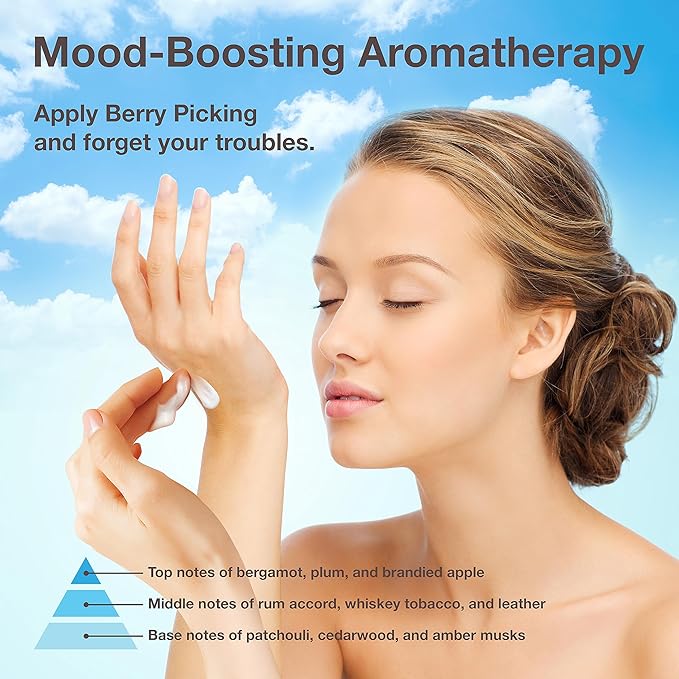 Aromatherapy Hand Cream for Dry Skin – Shea Butter Hand Cream for Women and Men with an Awakening, Long-Lasting Berry Picking Scent – Vegan Hand Cream Lotion for Dry Skin, 3 Oz.