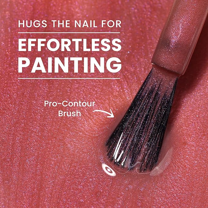LONDONTOWN lakur Nail Polish - Chip-Resistant, Non-Toxic, Conditions & Hydrates Nails Glossy Flushed Red Chrome, Slopeside, .40 fl oz