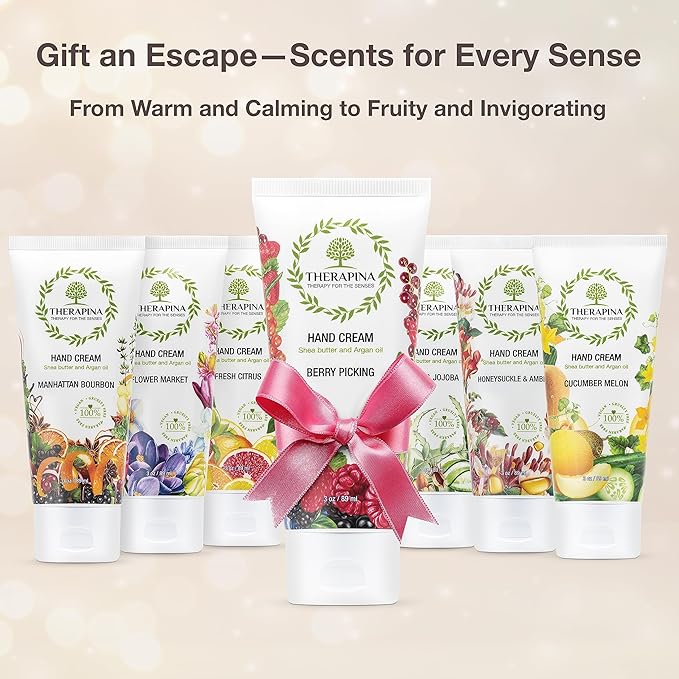 Aromatherapy Hand Cream for Dry Skin – Shea Butter Hand Cream for Women and Men with an Awakening, Long-Lasting Berry Picking Scent – Vegan Hand Cream Lotion for Dry Skin, 3 Oz.