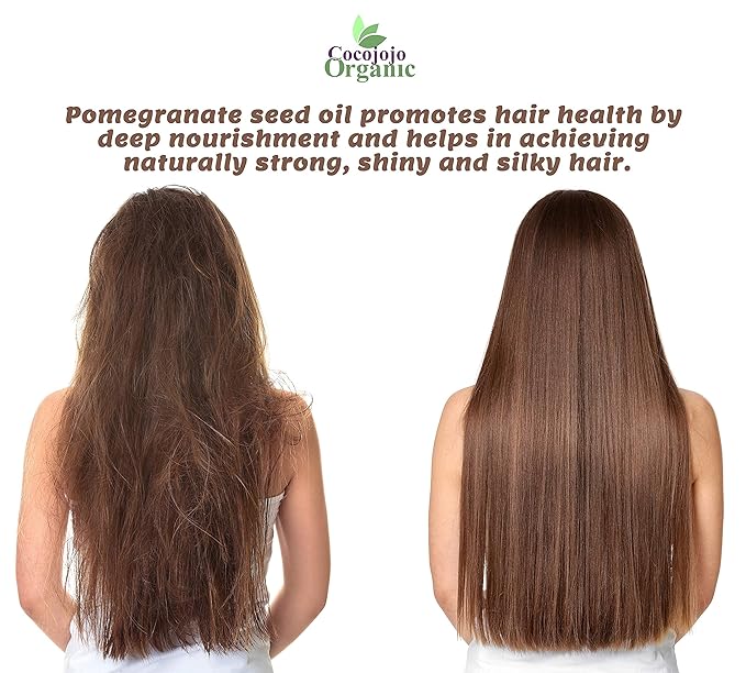 cocojojo Pomegranate Seed Oil Pure Cold Pressed 16 oz Refined Perfect for Skin Hair Nails Cuticles