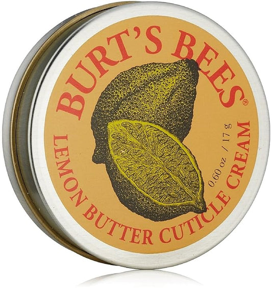 Burt's Bees Lemon Butter Cuticle Cream with Vitamin E, Nourishes Nails, Softens Dry Cuticles, 0.6 OZ (17g) - 4 Pack